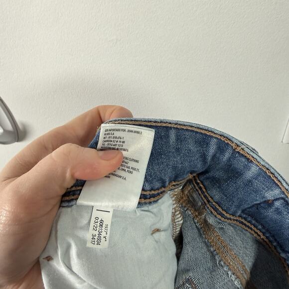 American Eagle Next Level Stretch Kick Boot Medium Wash Jeans Hi Rise Womens 14 - Picture 10 of 10